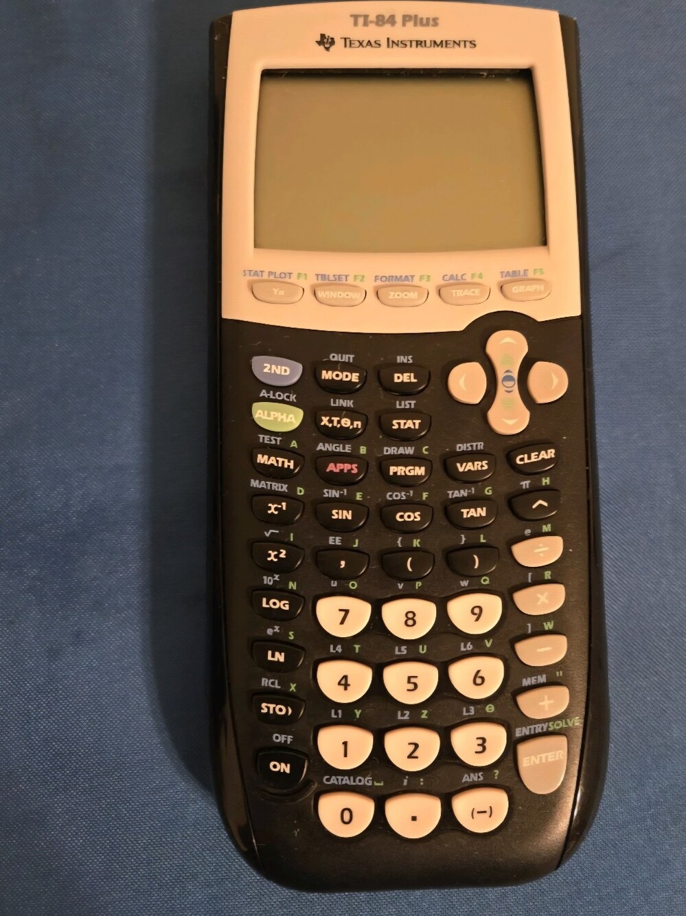Texas Instruments TI-84 Plus Graphics Calculator.